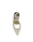 LE SILLA Gilda Crystal Embellished Stiletto Heel Slingback Pumps - Gold