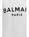 Balmain Logo White Cotton T-Shirt