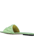 Bottega Veneta Two Tone Leather Flat Sandals