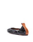 Lanvin Black Leather Ballet Flats