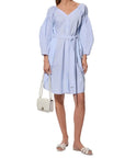 Stella McCartney Cotton Mini Dress - Cerulean Blue
