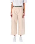 Stella McCartney Wide Leg Cropped Pants - Cream