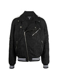 Balmain Black Varsity Bomber
