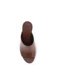 Brunello Cucinelli Brown Leather Sandal Mules