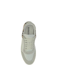 Burberry Checkered Leather Low Top Sneakers