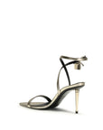 Tom Ford Padlock Pointy Naked Leather Stiletto Heel Sandals - Gold