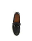 Gucci Leather Horsebit Driver Loafers - Black