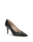 Gucci Horsebit Black Leather Heeled Pumps