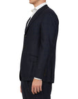 Brunello Cucinelli Checkered Wool Two-Piece Suit - Blue
