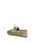 Miu Miu Leather & Mesh Boat Shoes