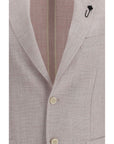 Lardini Roma Taupe Wool-Linen Blazer