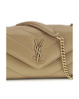Saint Laurent Lou Lou Shoulder Bag - Beige