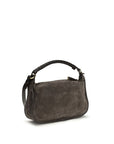 Chloé Marcie Small Suede Leather Shoulder Bag - Black