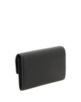 Saint Laurent Black Leather Chain Strap Wallet