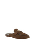 Prada Brown Suede Leather Mules