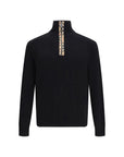 Burberry Black Wool Knit Top & Sweater