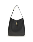 Saint Laurent Le 5 À 7 Leather Shoulder Bag - Black