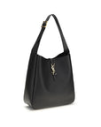 Saint Laurent Le 5 À 7 Leather Shoulder Bag - Black