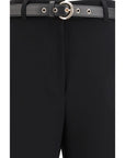 Max Mara Elegant Wide Leg Pants - Black
