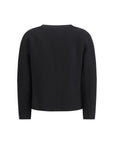 Max Mara Black Boxy Cady Jacket