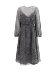 Max Mara Black Silk Campo Dress