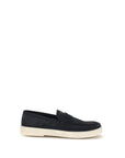 Prada Deep Blue Suede Leather Loafers
