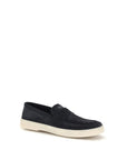 Prada Deep Blue Suede Leather Loafers