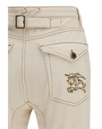 Burberry Beige High Rise Bootcut Jeans