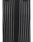 Jil Sander Striped Zip-Up Cardigan
