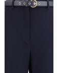 Max Mara Elegant Wide Leg Pants - Deepest Blue