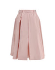 Prada A-Line Silk Midi Skirt - Pink
