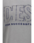 Diesel Logo S-Boxt-Raw-V1 sweatshirt - Cool Gray/Grey