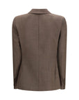 Blazé Milano Aile Charmer Virgin Wool Blazer - Brown