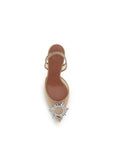 Amina Muaddi Begum Slingback Heels - Beige