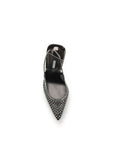 LE SILLA Gilda Crystal Embellished Stiletto Heel Slingback Pumps - Black