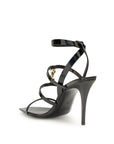 Saint Laurent Cassandre Leather Stiletto Heels - Black