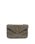 Saint Laurent Toy Puffer Shoulder Bag - Gray/Grey