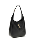 Saint Laurent Le 5 à 7 Leather Shoulder Bag - Black