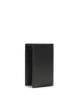 Saint Laurent Cassandre Logo Bifold Leather Wallet - Black