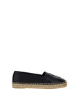 Saint Laurent Leather Espadrilles - Black