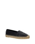 Saint Laurent Leather Espadrilles - Black