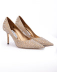 Jimmy Choo Crystal Embellished Love 85 Pumps - Bronze