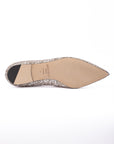 Jimmy Choo Alina Pointed Toe Glitter Ballet Flats - Rose Gold