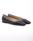 Jimmy Choo Dome Studs Mirele Ballet Flats - Black