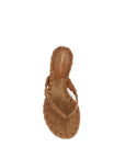 Gianvito Rossi Suede Leather Thong Heel Sandals - Bronze