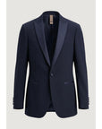 Mulish AB-213 Monetraso Vest, Blazer & Pants 3-Piece Suit - Deepest Blue - Made In Italy