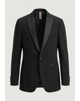 Mulish AB-213 Monetraso Vest, Blazer & Pants 3-Piece Suit - Black - Made In Italy