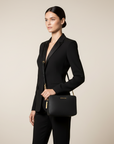 Michael Kors Saffiano Leather Crossbody Bag - Black
