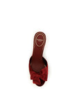 Valentino Garavani Marie Velvet Mule Sandals - Red