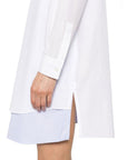 Loewe Asymmetrical Chemisier Shirt Dress - White